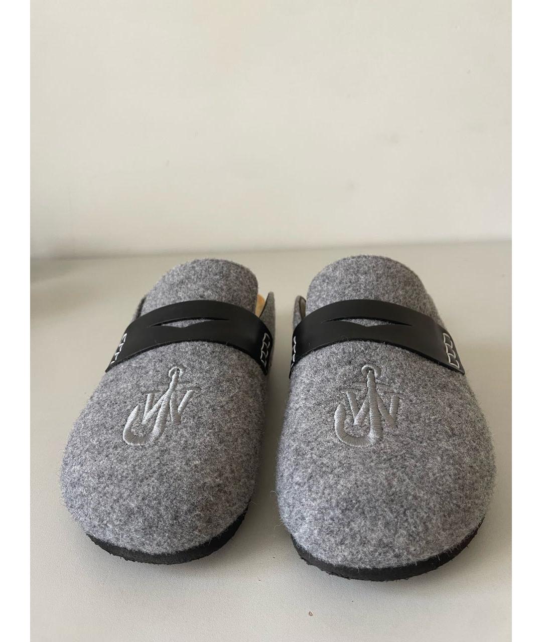 J.W.ANDERSON Серые текстильные сандалии, фото 2