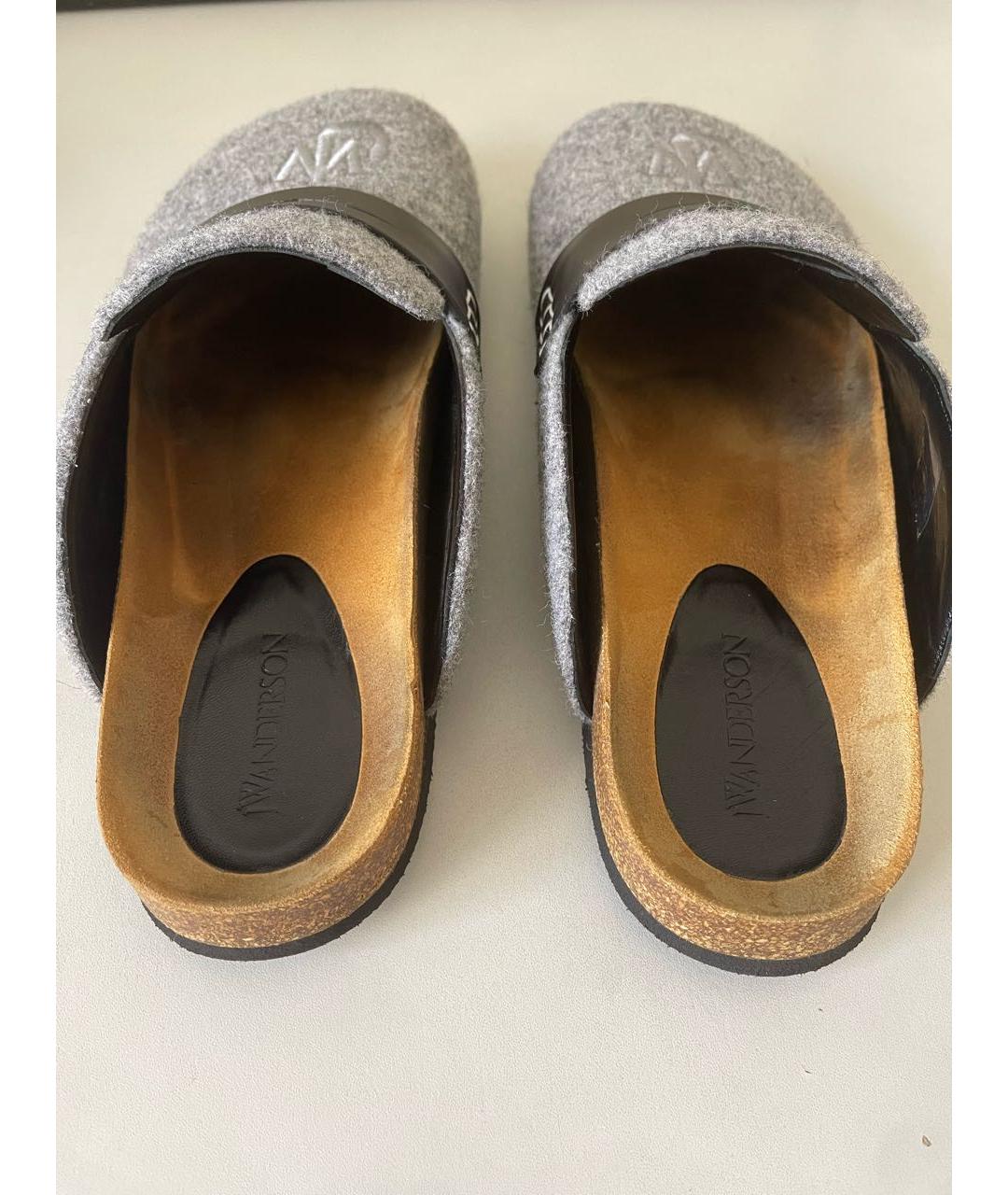 J.W.ANDERSON Серые текстильные сандалии, фото 4