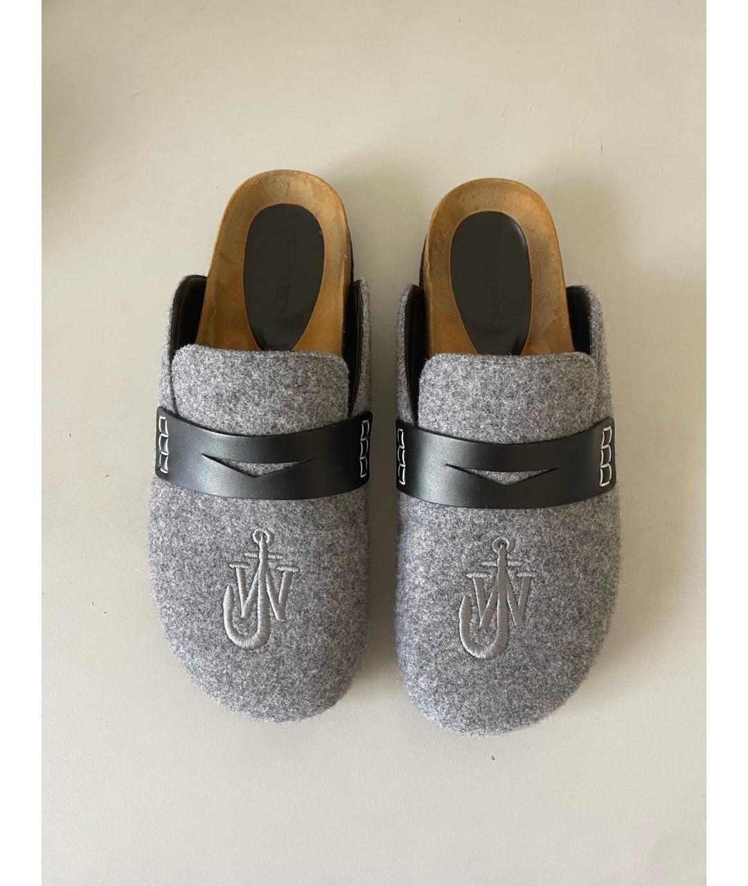 J.W.ANDERSON Серые текстильные сандалии, фото 3