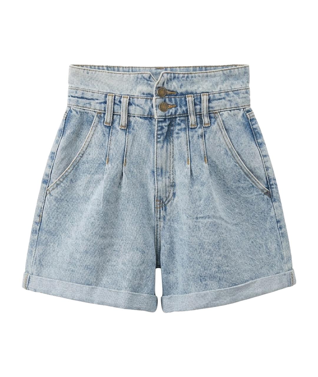 12 STOREEZ Голубые хлопковые шорты, фото 1