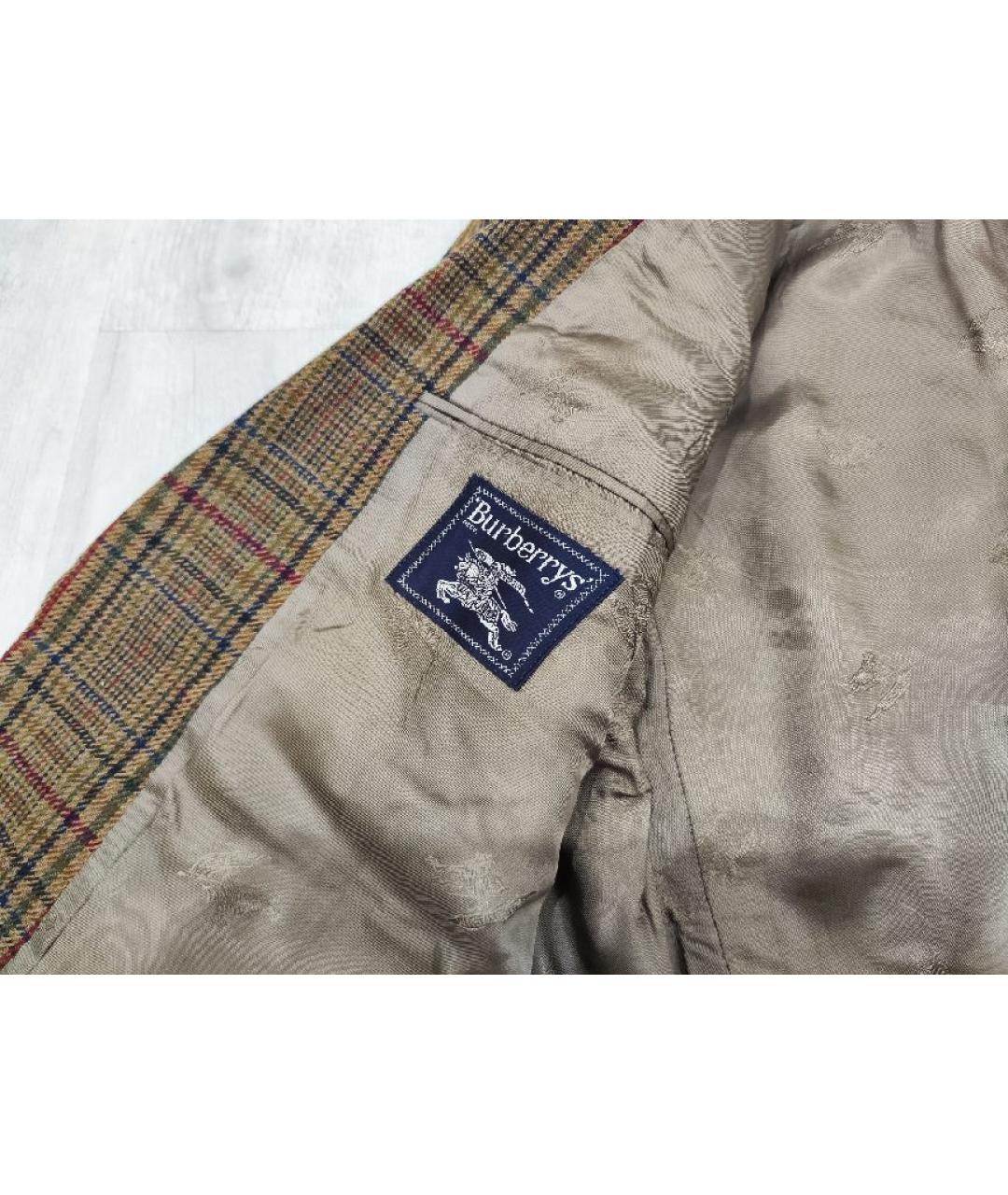 BURBERRY Мульти шерстяной пиджак, фото 5