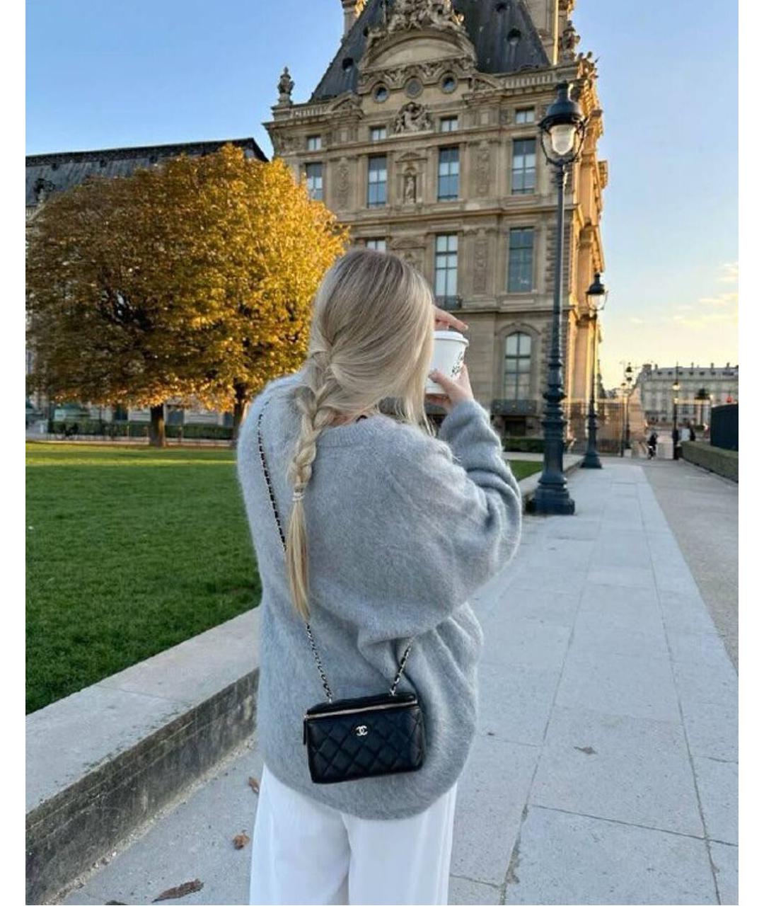 CHANEL Бежевая кожаная сумка через плечо, фото 7