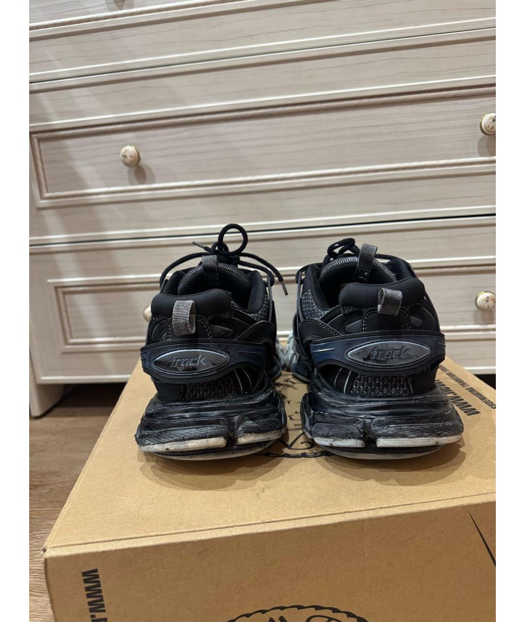 BALENCIAGA Темно-синие низкие кроссовки / кеды, фото 4