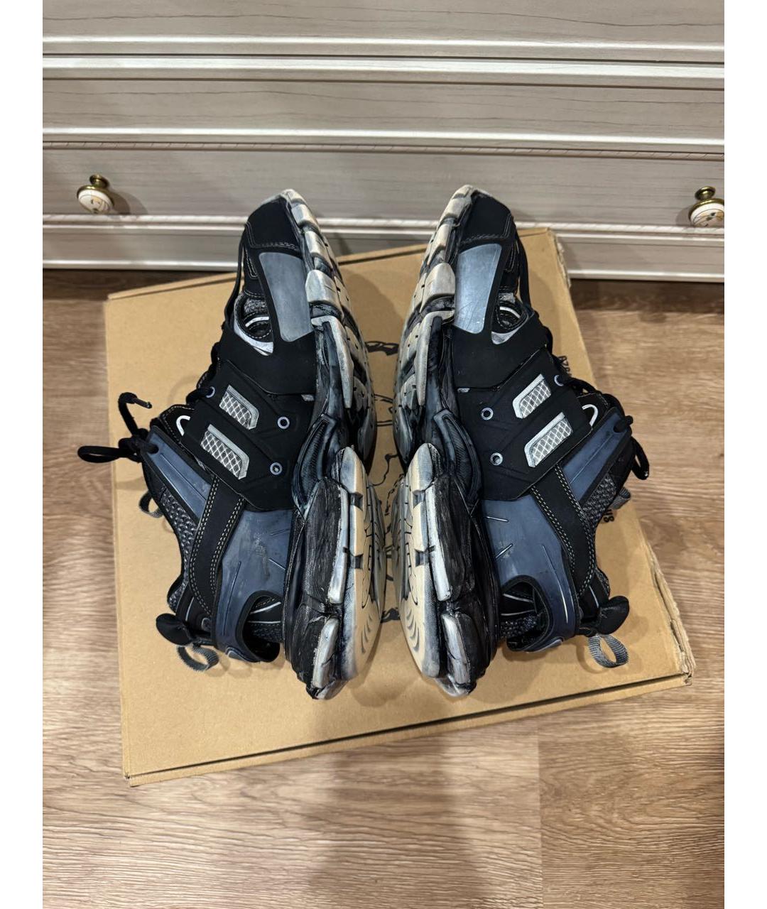 BALENCIAGA Темно-синие низкие кроссовки / кеды, фото 5