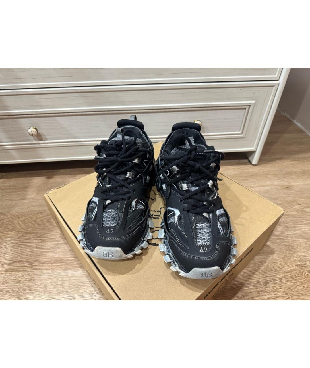 BALENCIAGA Темно-синие низкие кроссовки / кеды, фото 3