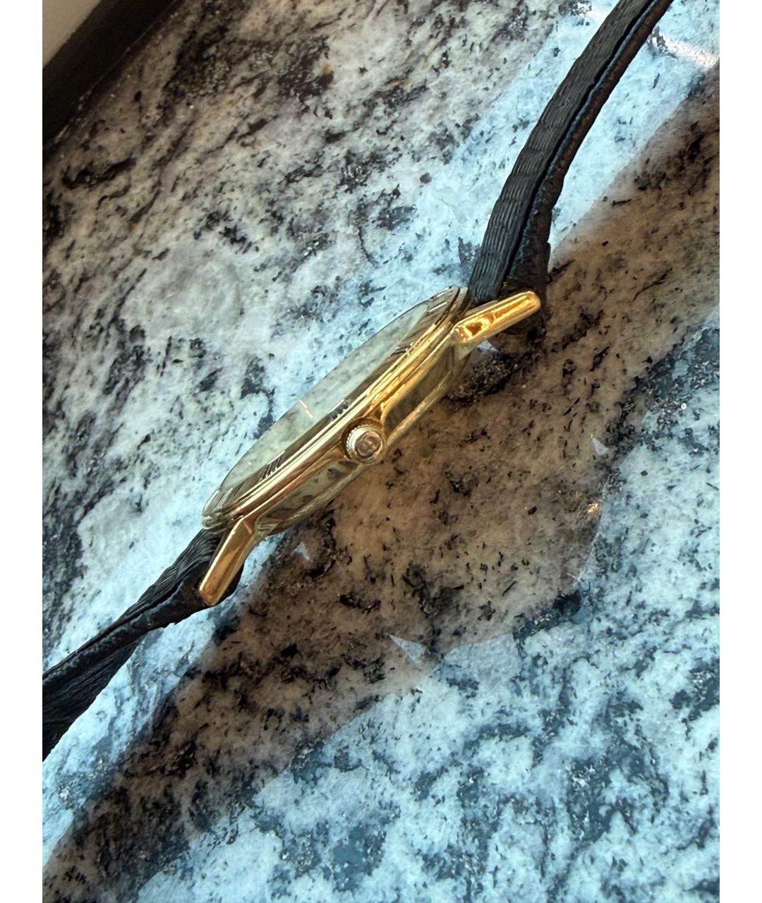 GUCCI Коричневые часы из желтого золота, фото 4