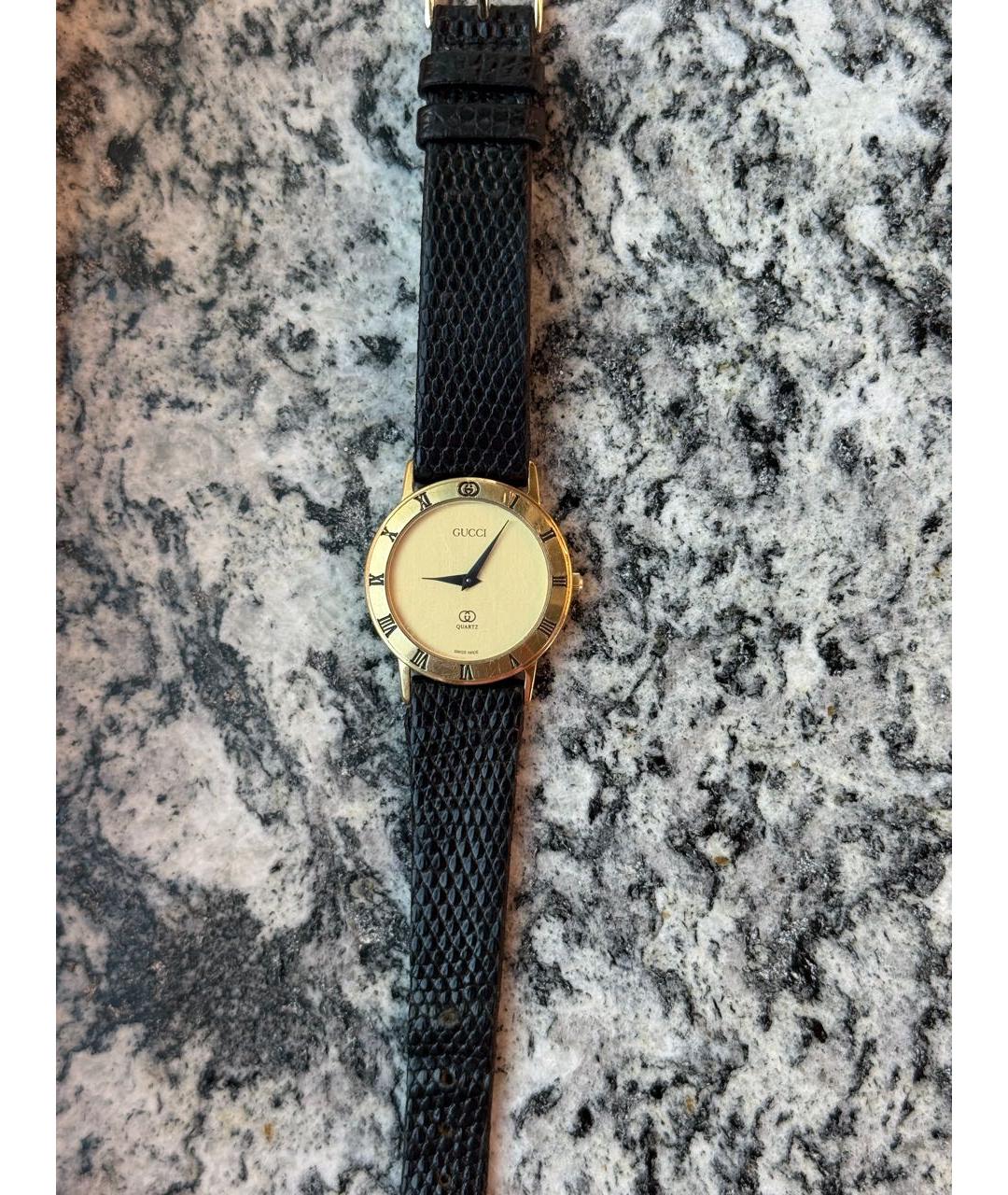 GUCCI Коричневые часы из желтого золота, фото 8