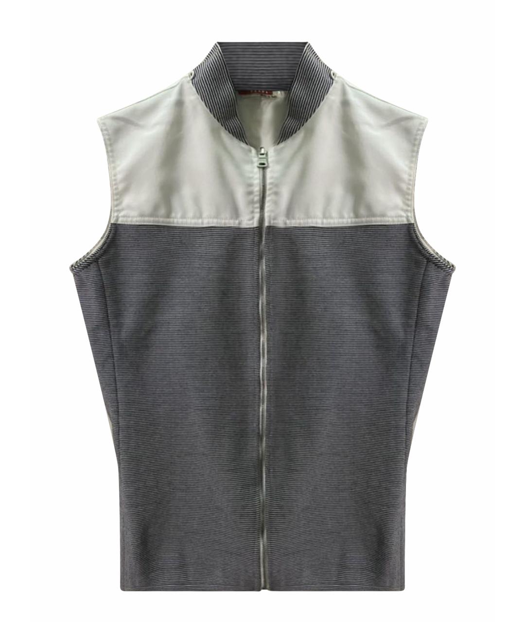 PRADA Серый полиамидовый жилет, фото 1