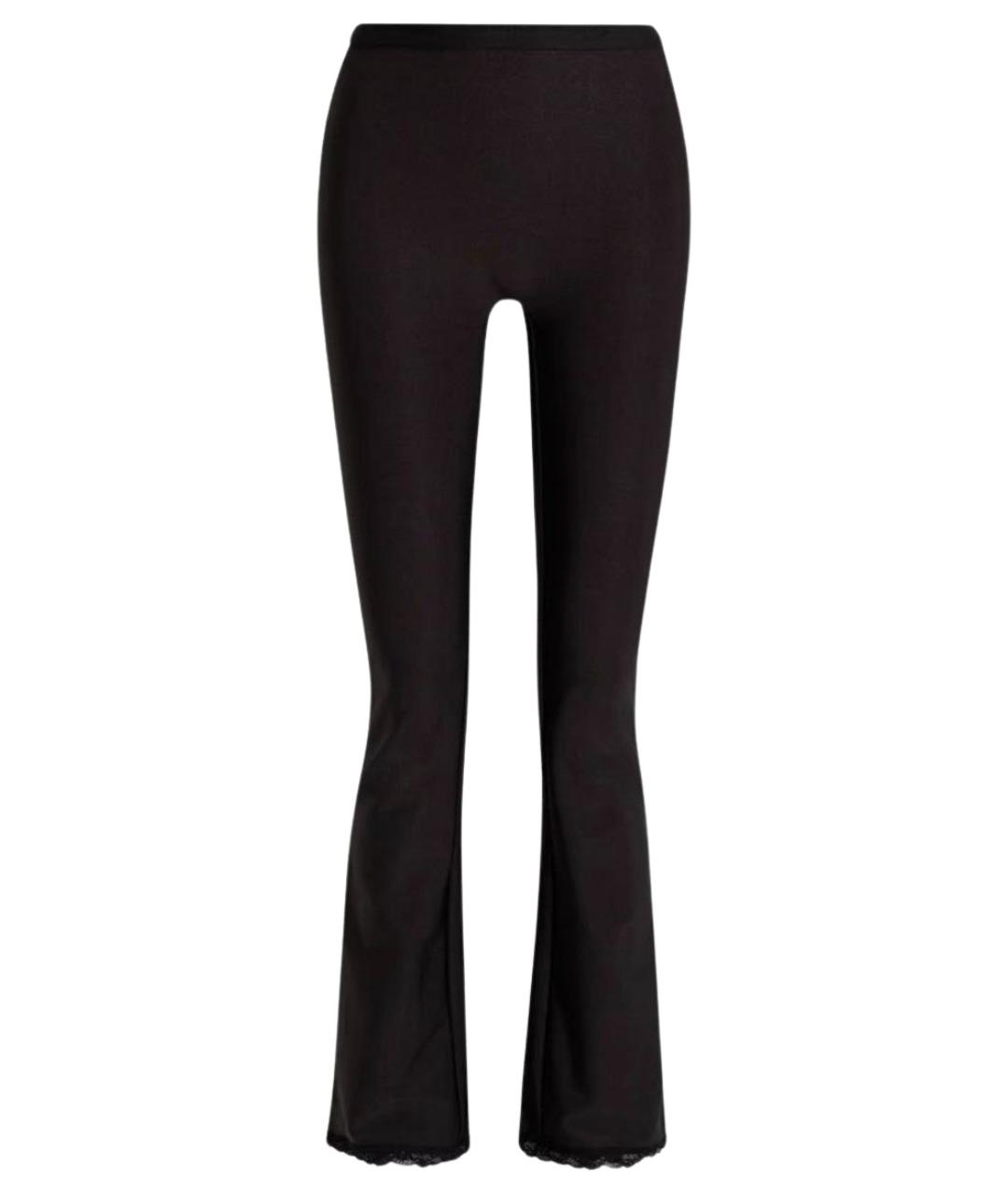 ALEXANDER WANG Черные полиамидовые прямые брюки, фото 1