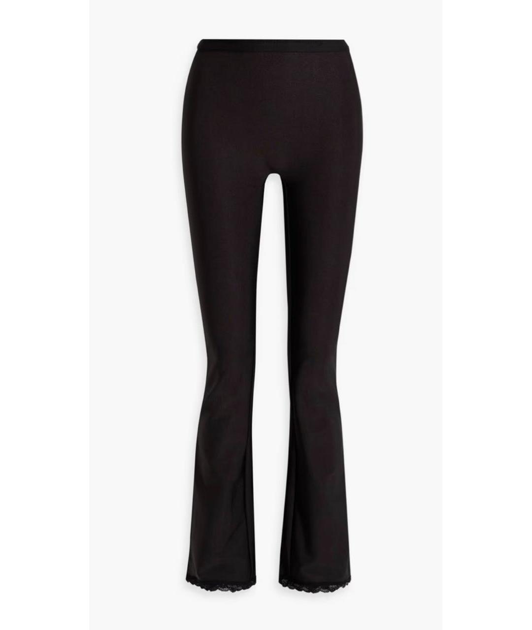 ALEXANDER WANG Черные полиамидовые прямые брюки, фото 9