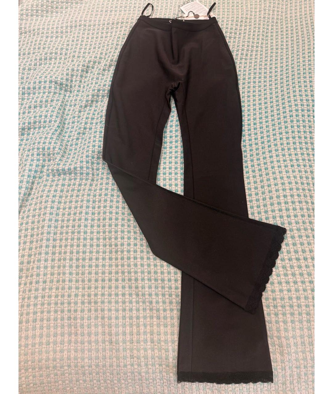 ALEXANDER WANG Черные полиамидовые прямые брюки, фото 3