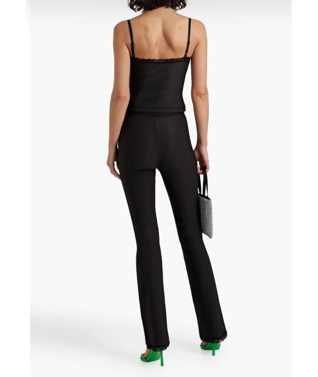 ALEXANDER WANG Черные полиамидовые прямые брюки, фото 8