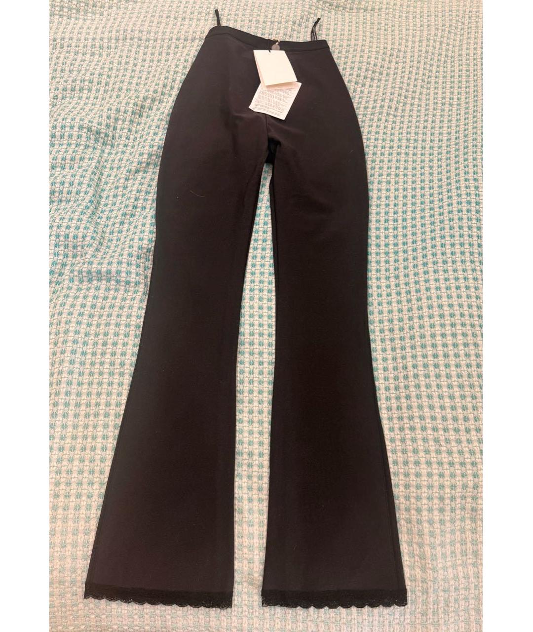 ALEXANDER WANG Черные полиамидовые прямые брюки, фото 6