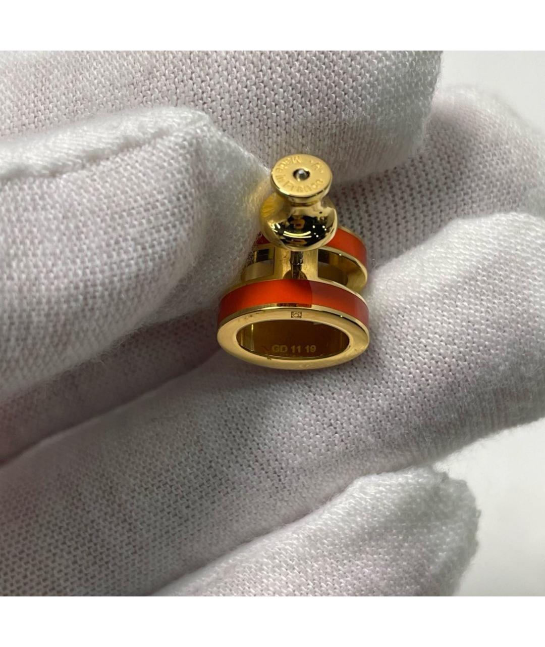 HERMES Оранжевое серьги, фото 4