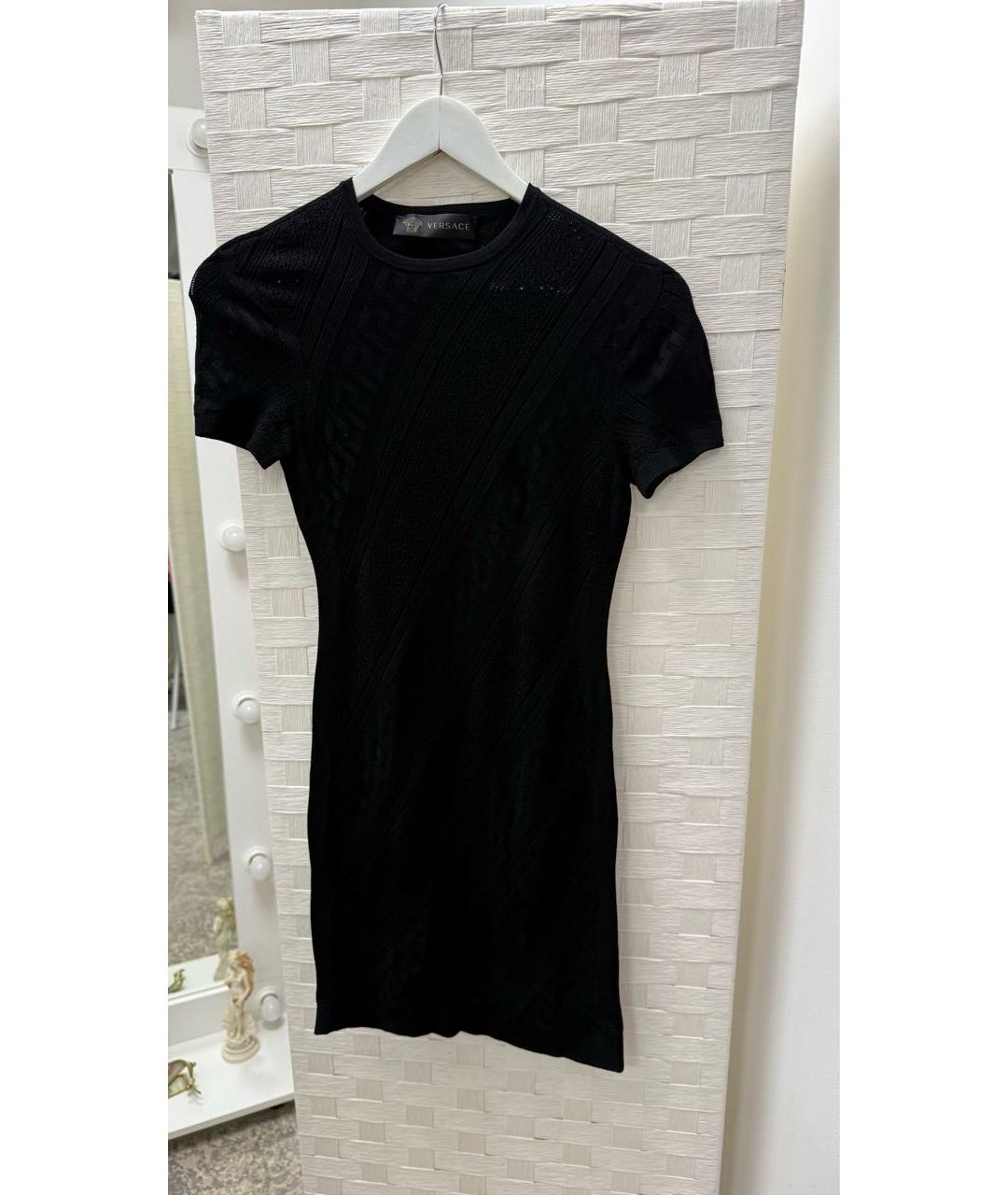 VERSACE Черное повседневное платье, фото 5