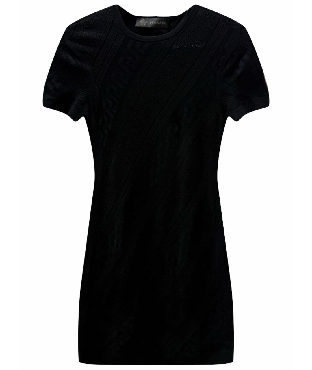 VERSACE Черное повседневное платье, фото 1