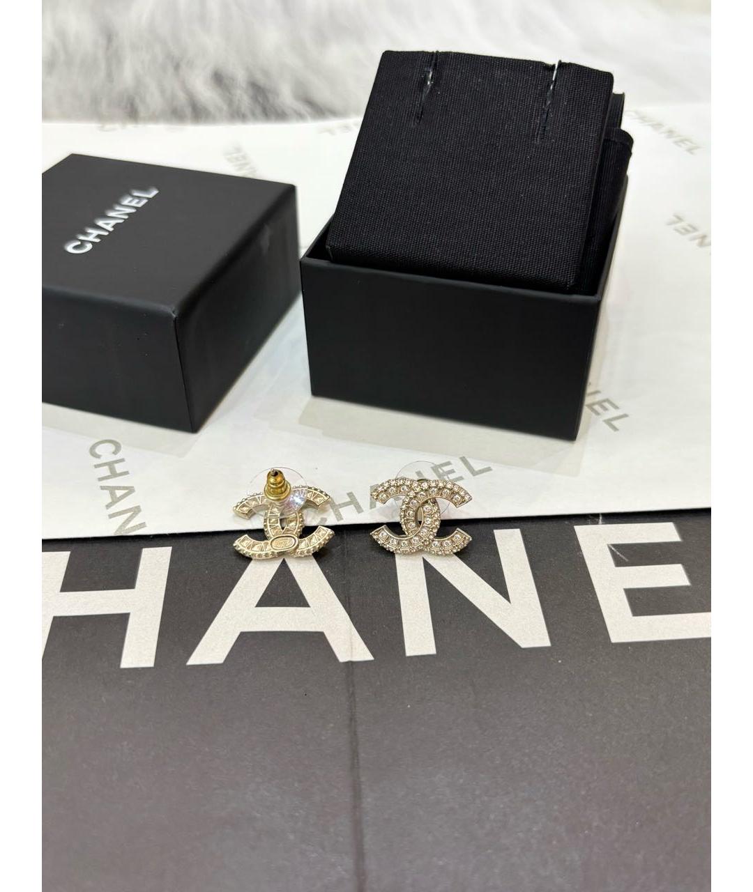 CHANEL Золотые серьги, фото 6