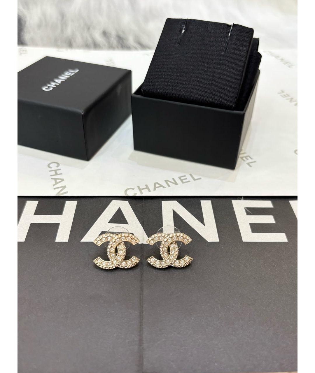 CHANEL Золотые серьги, фото 7