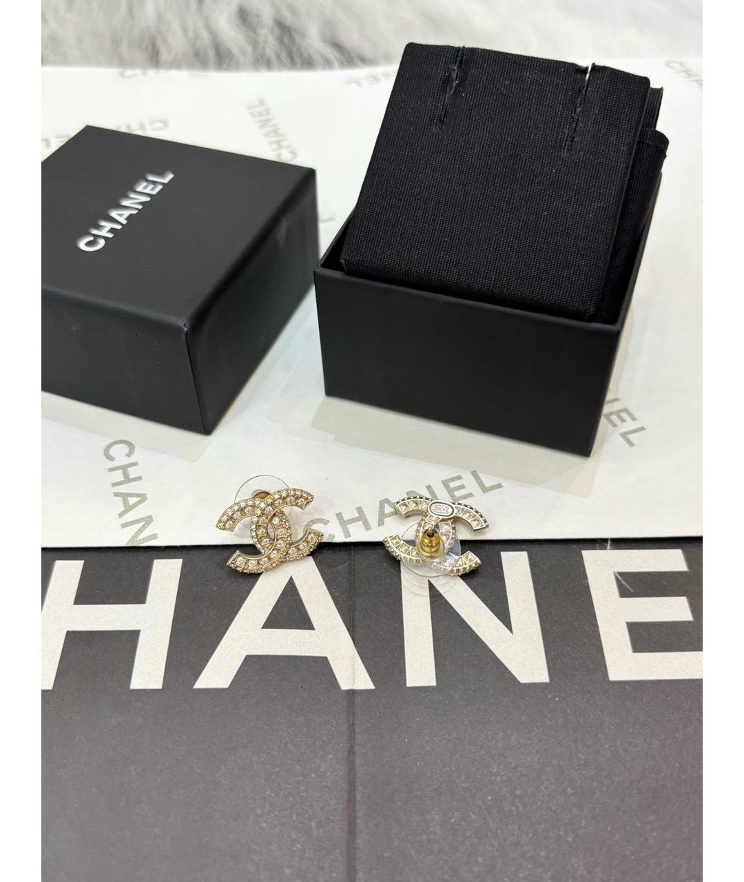 CHANEL Золотые серьги, фото 4