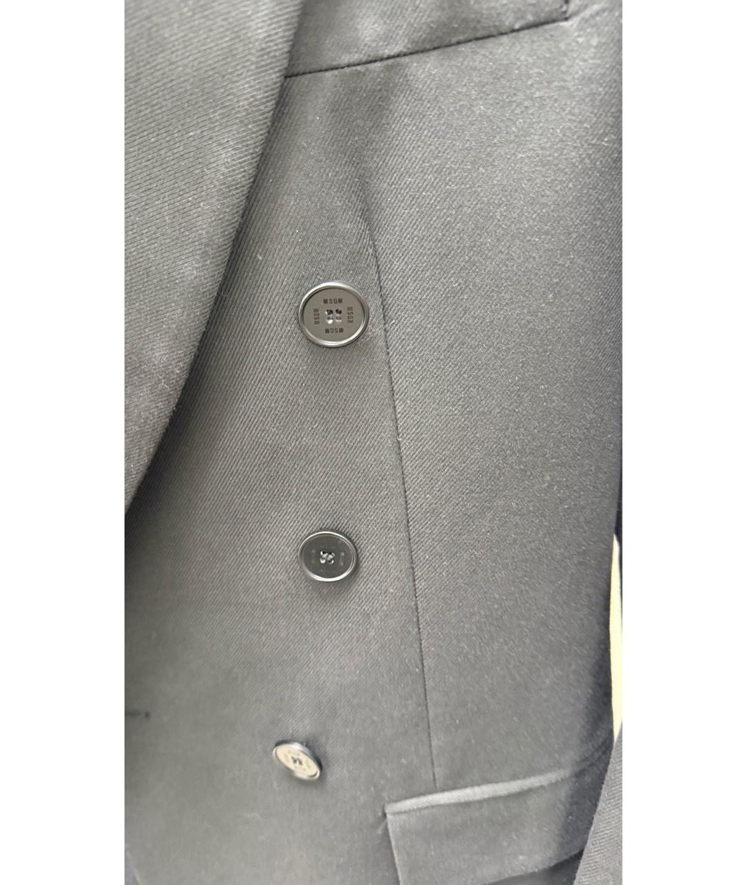 MSGM Черный хлопковый костюм с брюками, фото 4