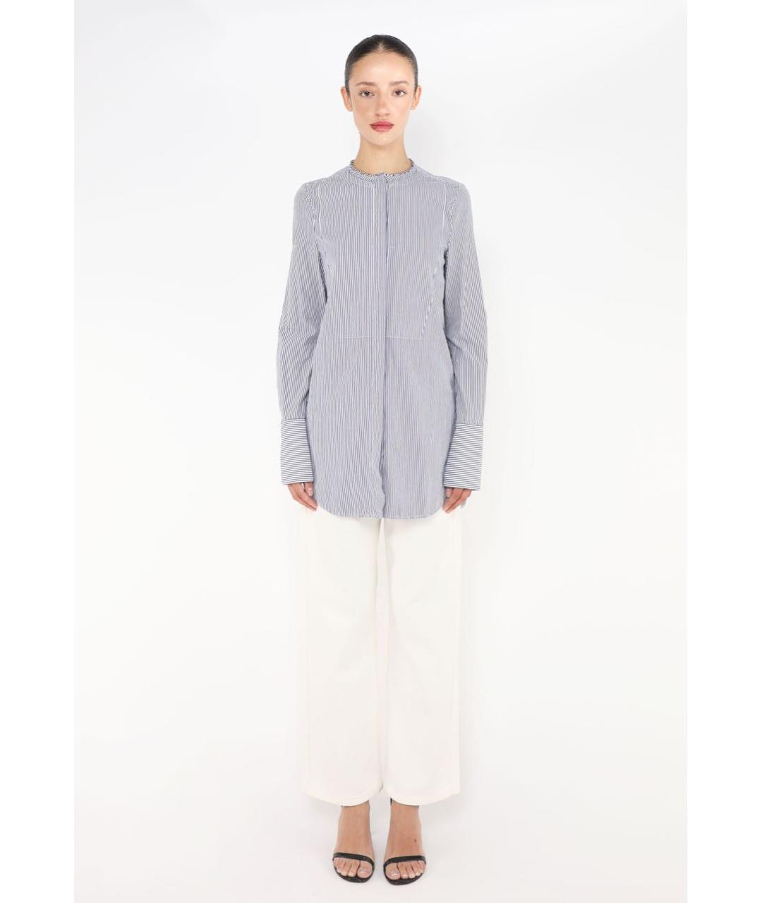 CELINE Голубая хлопковая рубашка, фото 7