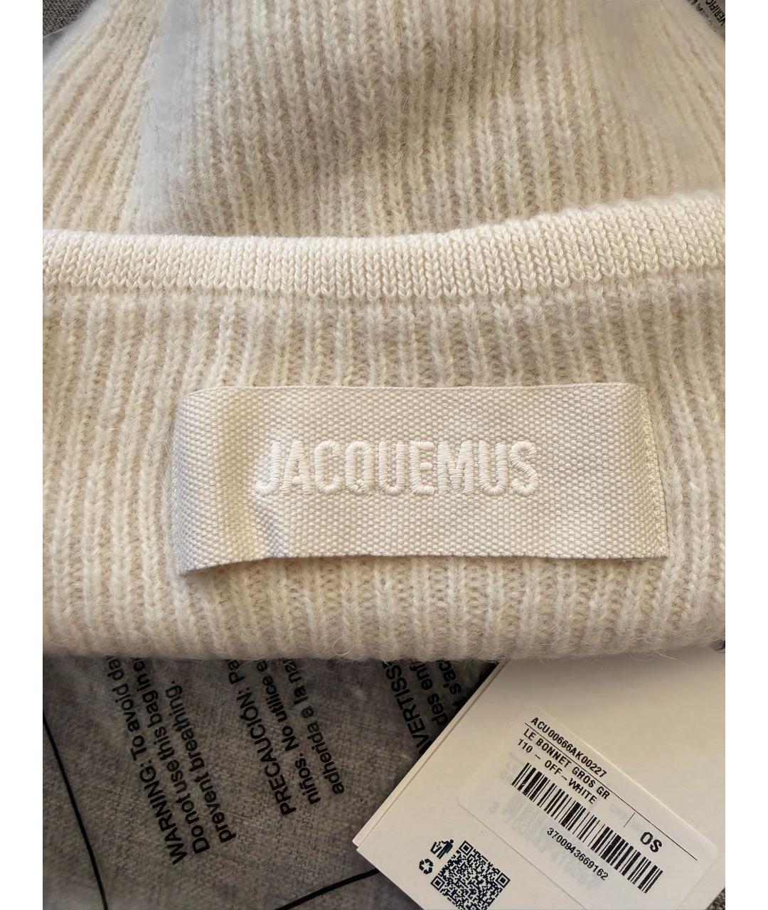 JACQUEMUS Бежевая шапка, фото 3