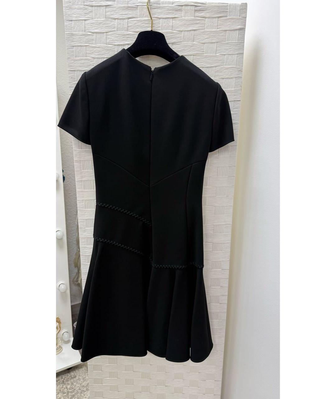 VERSACE Черное вискозное повседневное платье, фото 2