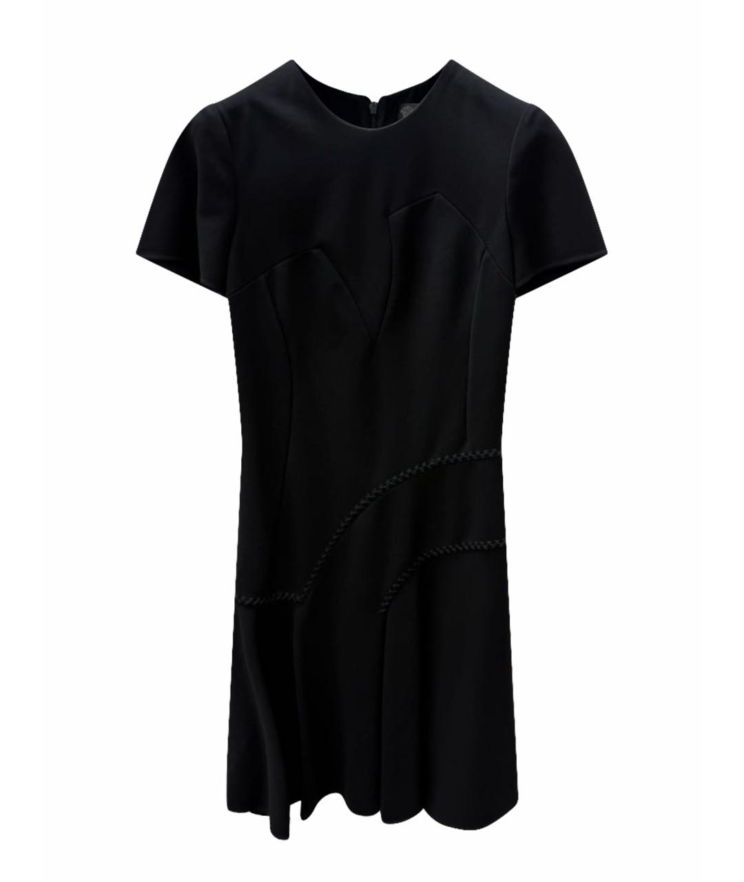 VERSACE Черное вискозное повседневное платье, фото 1