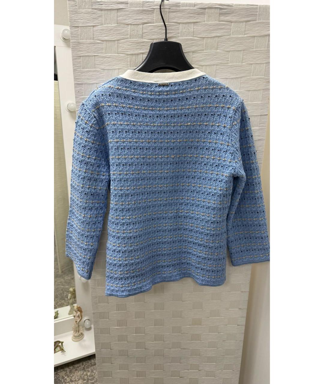 LIU JO Голубой хлопко-эластановый костюм с юбками, фото 3