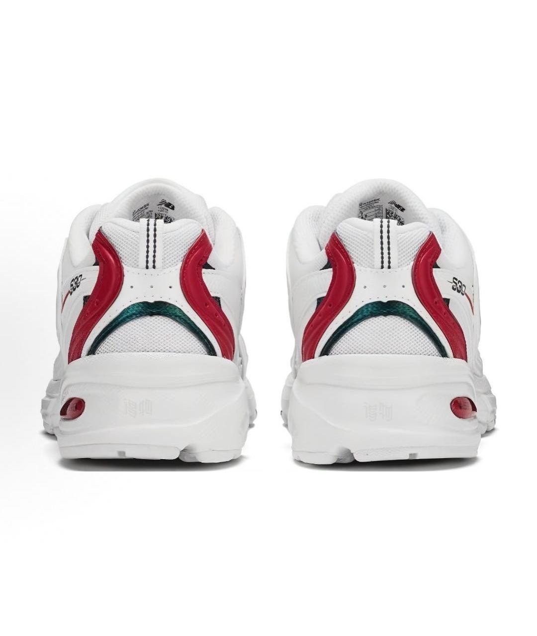 NEW BALANCE Белые низкие кроссовки / кеды, фото 4