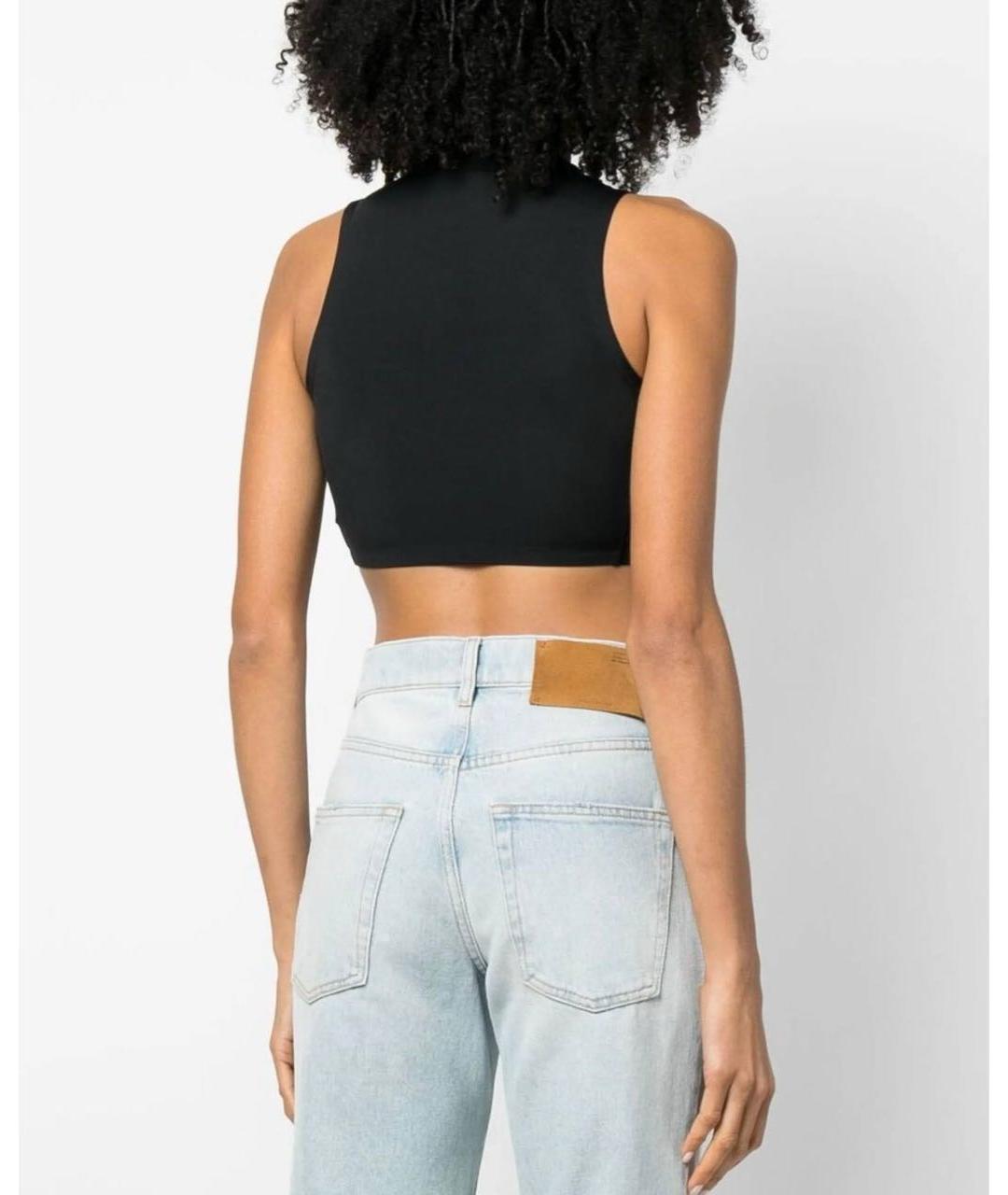 OFF-WHITE Черная полиамидовая майка, фото 4