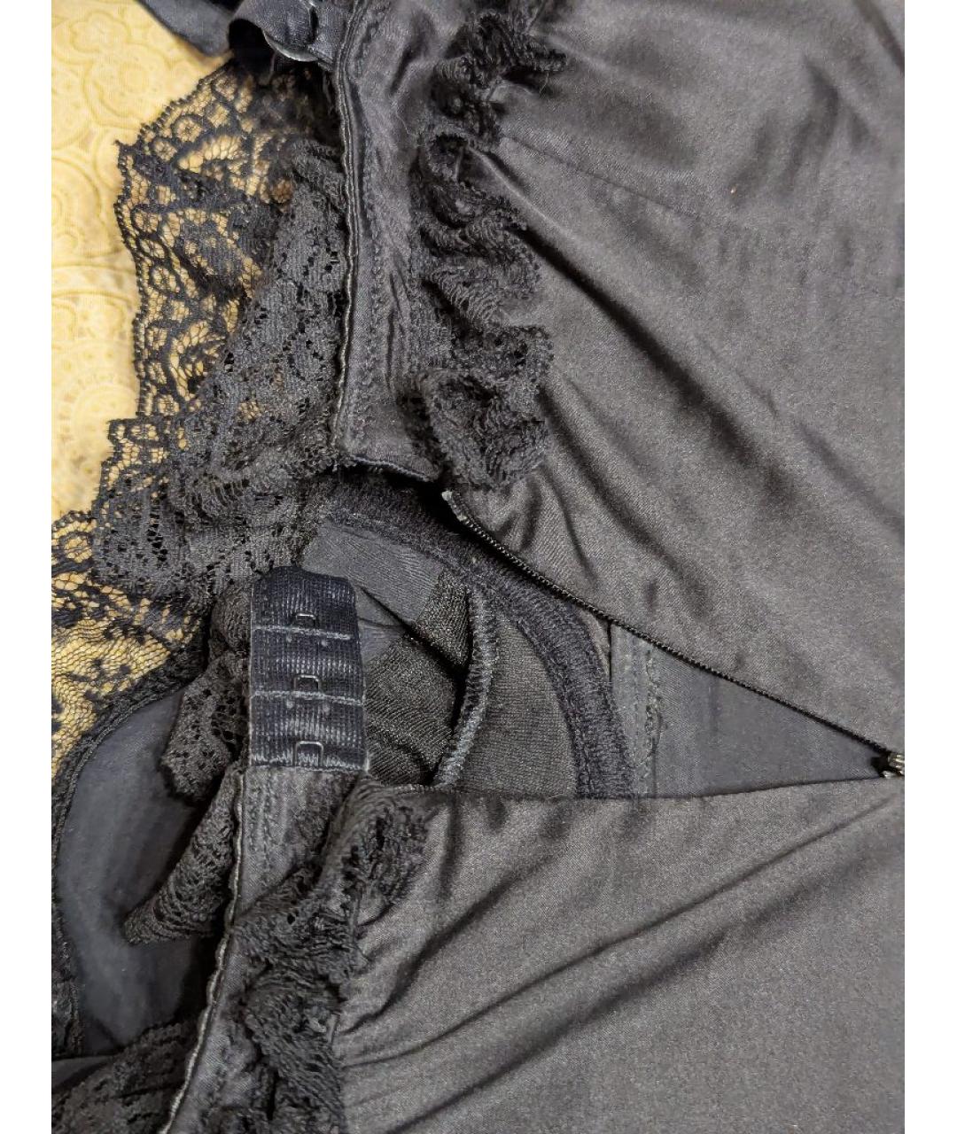 DOLCE&GABBANA Черный шелковый корсет, фото 8