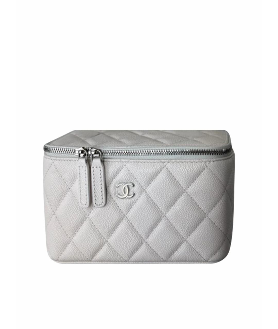 CHANEL Белая кожаная сумка через плечо, фото 1