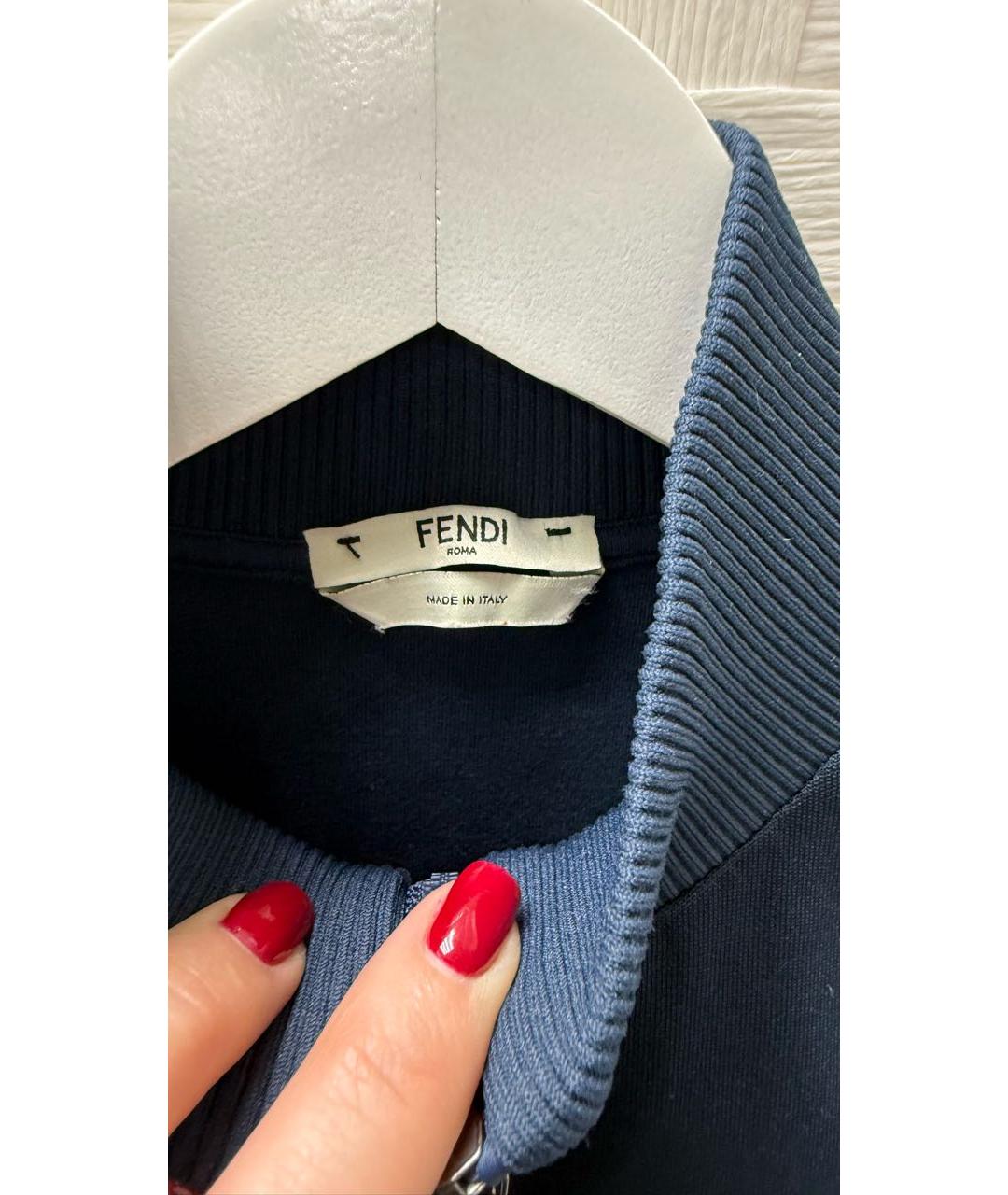 FENDI Темно-синий костюм с брюками, фото 8