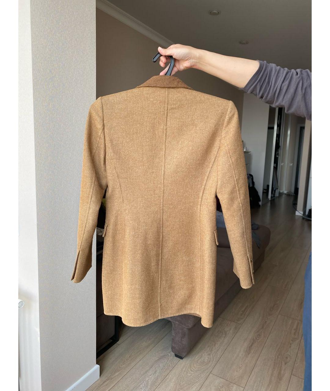 ESCADA Горчичный шерстяной жакет/пиджак, фото 2