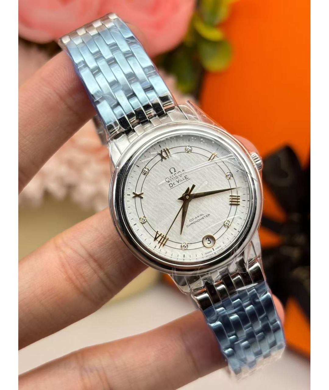 OMEGA Серебряные часы, фото 2