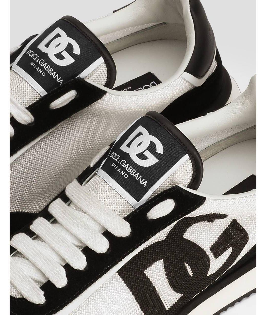 DOLCE&GABBANA Мульти текстильные низкие кроссовки / кеды, фото 3