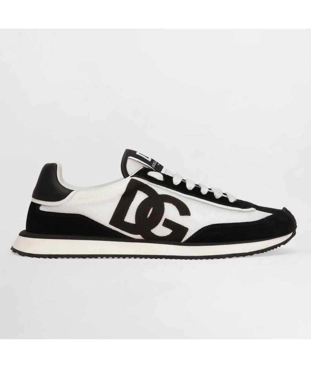 DOLCE&GABBANA Мульти текстильные низкие кроссовки / кеды, фото 6