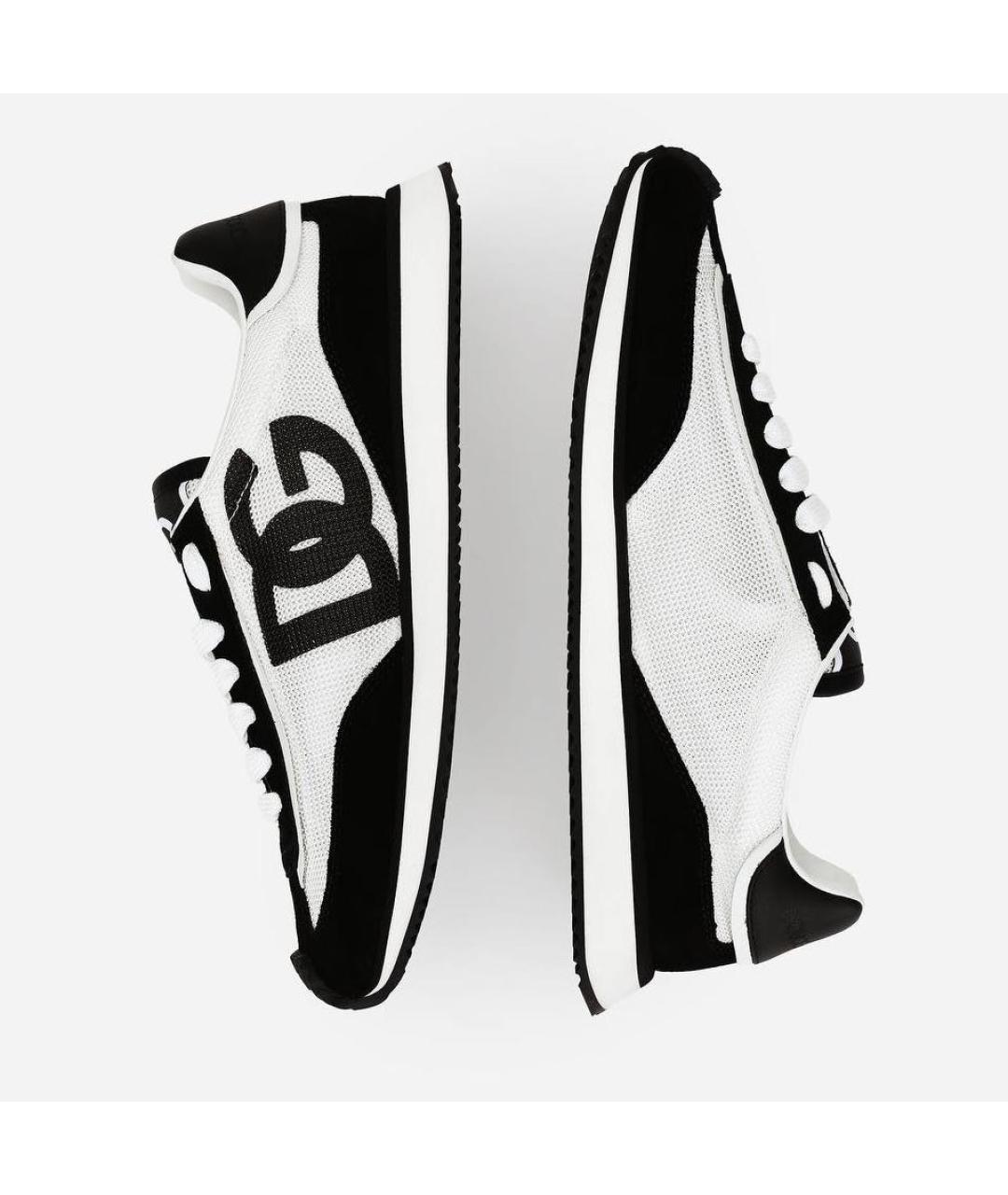 DOLCE&GABBANA Мульти текстильные низкие кроссовки / кеды, фото 5