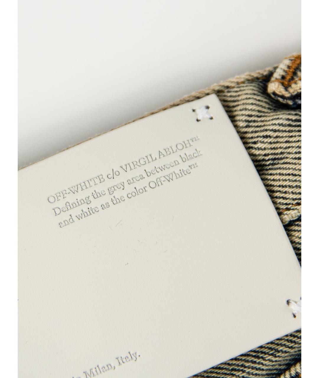 OFF-WHITE Серые деним шорты, фото 4