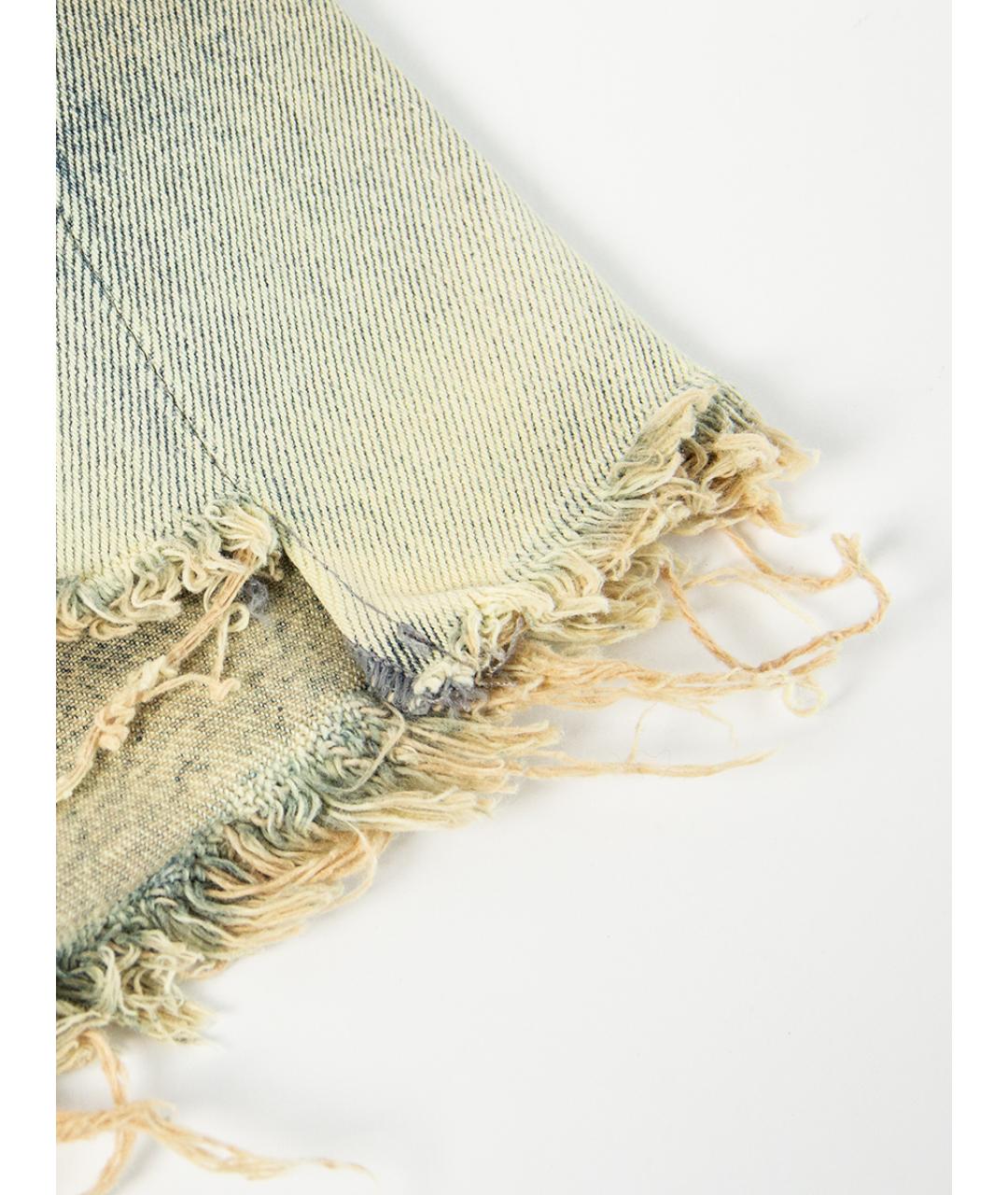 OFF-WHITE Серые деним шорты, фото 5