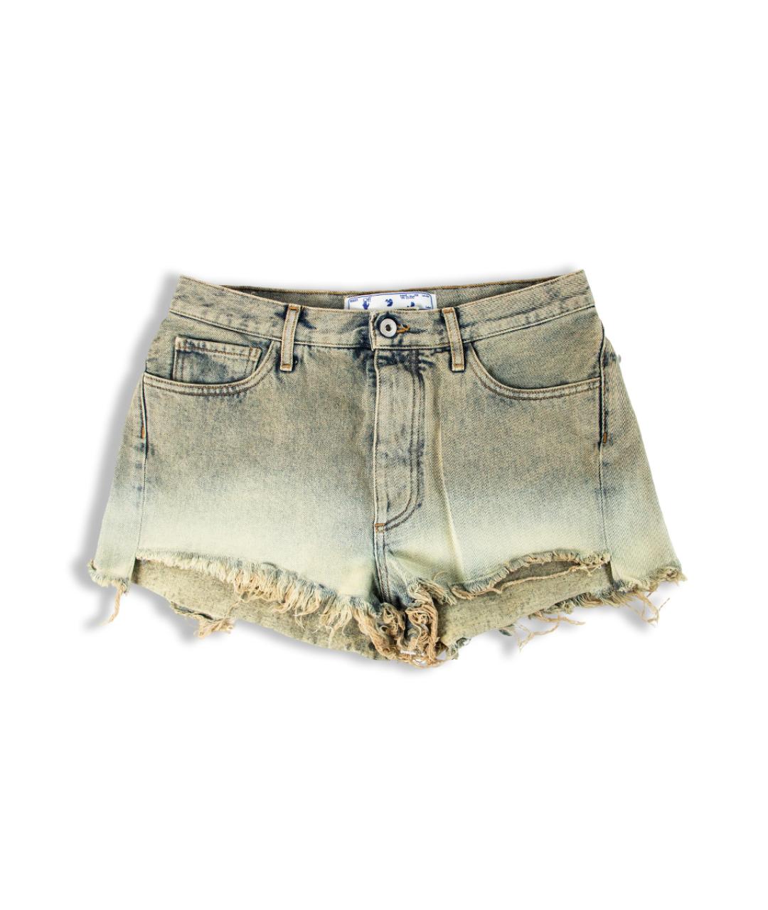 OFF-WHITE Серые деним шорты, фото 8