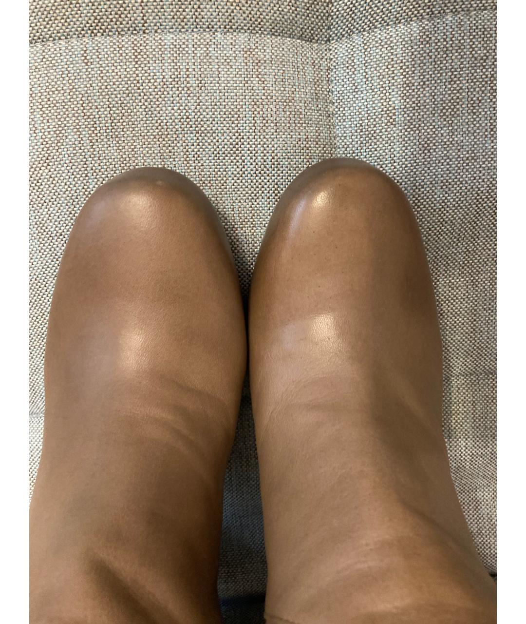 VIC MATIE Горчичные кожаные сапоги, фото 3