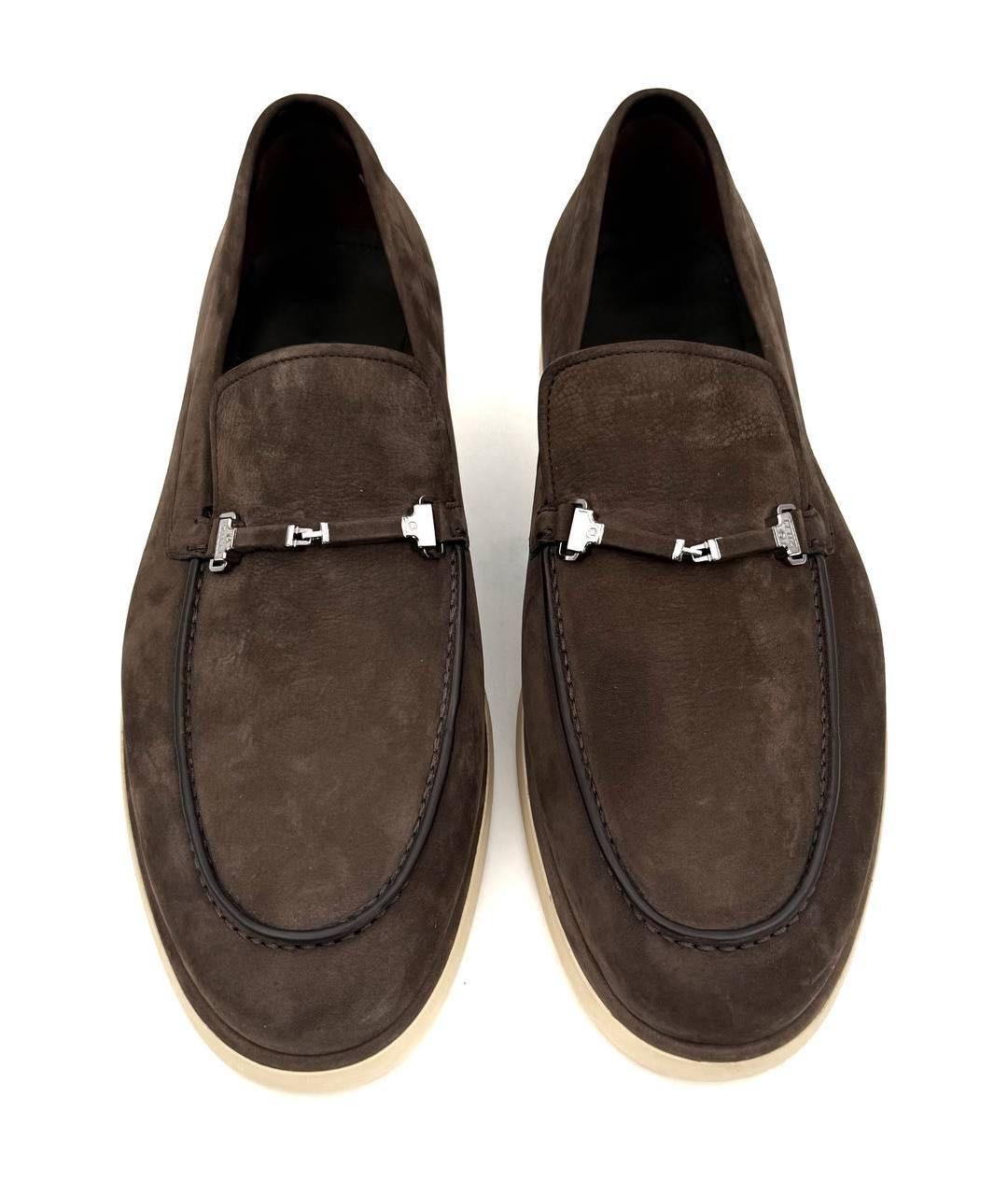 ZILLI Коричневые замшевые лоферы, фото 2