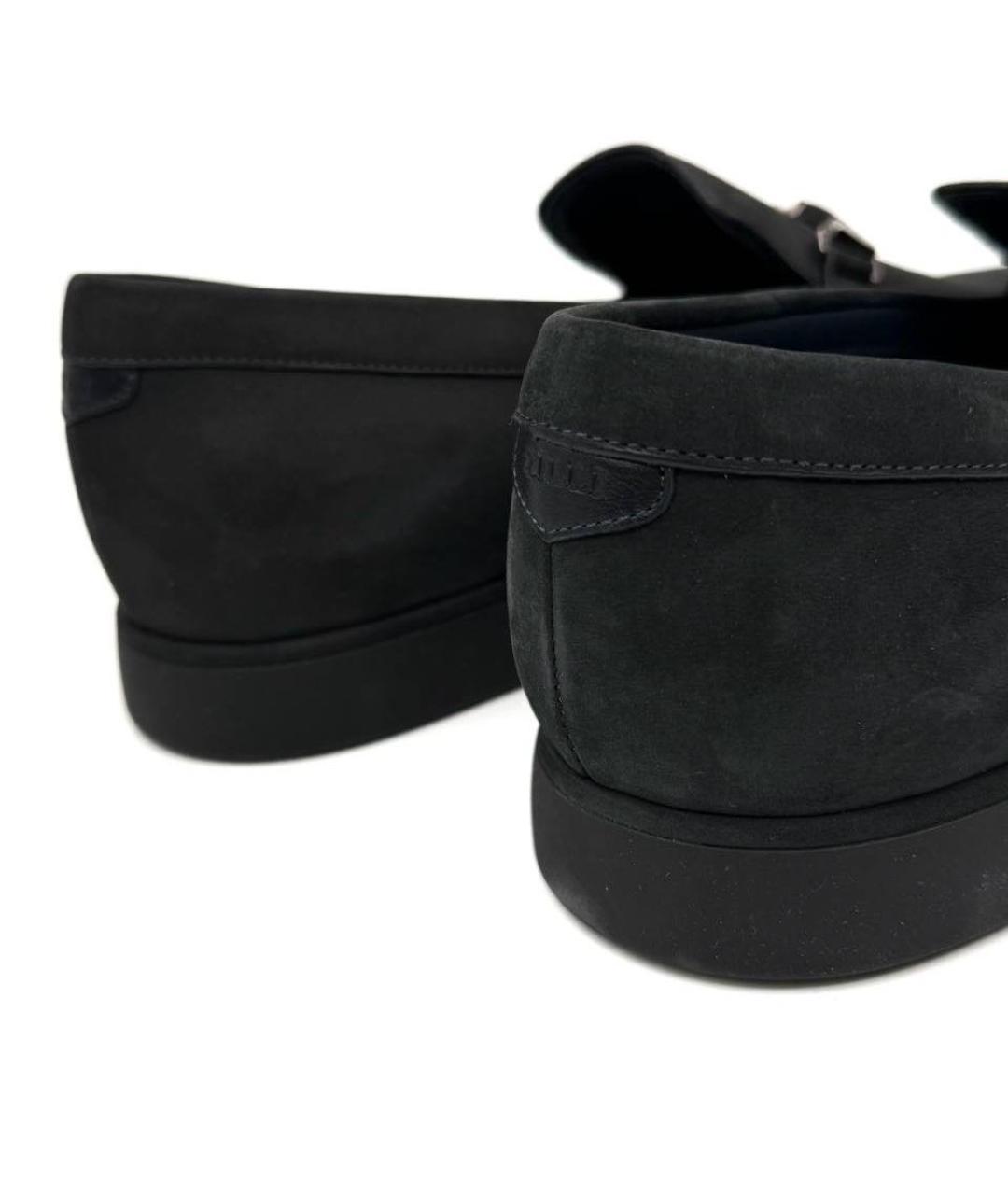 ZILLI Черные замшевые лоферы, фото 3