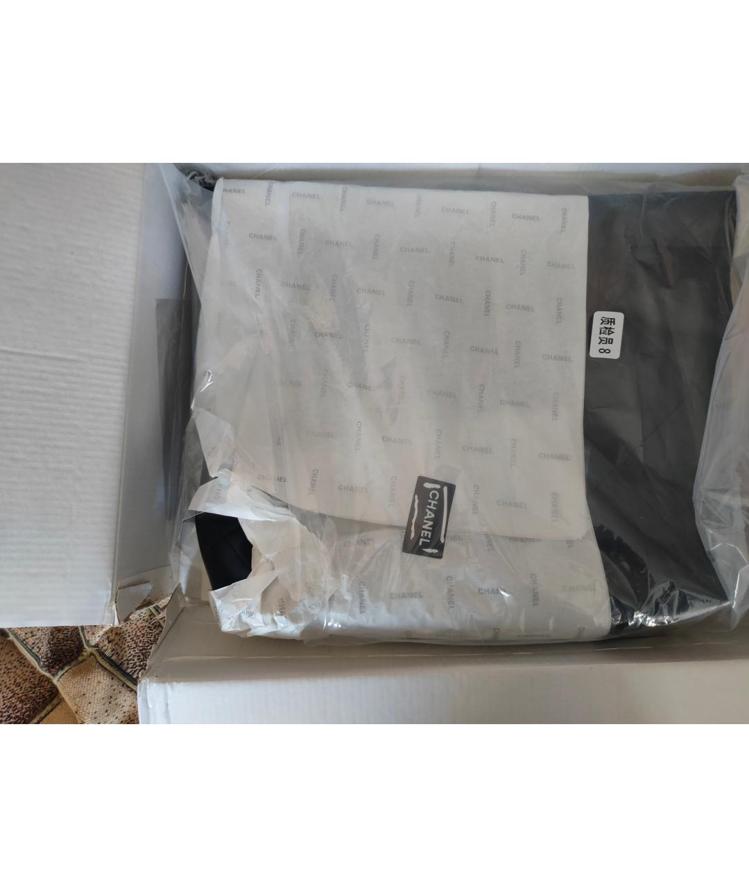 CHANEL Черная кожаная сумка тоут, фото 2