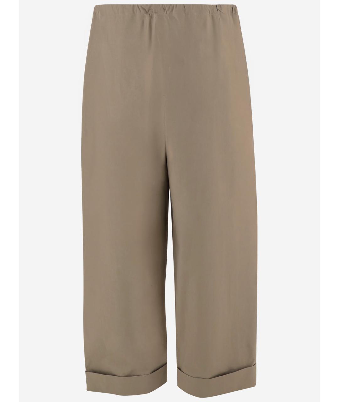 THE ROW Бежевые хлопковые прямые брюки, фото 2