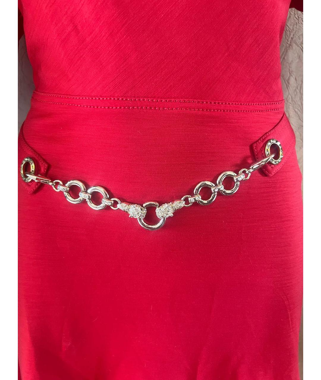 MISS BLUMARINE Красное вискозное платье, фото 3