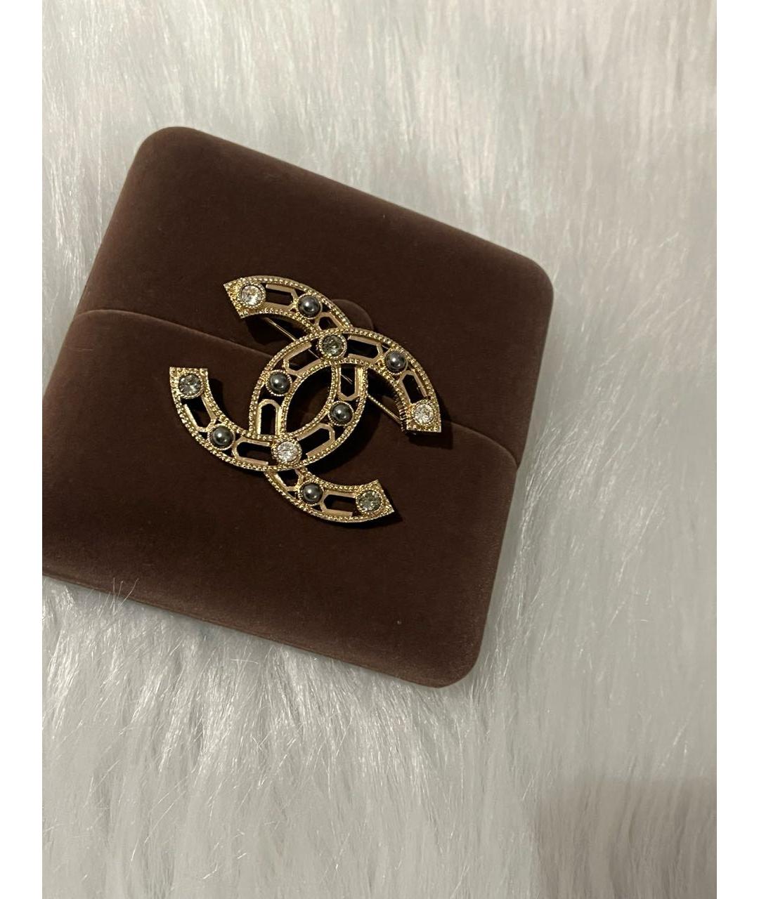 CHANEL Золотая булавка / брошь, фото 6