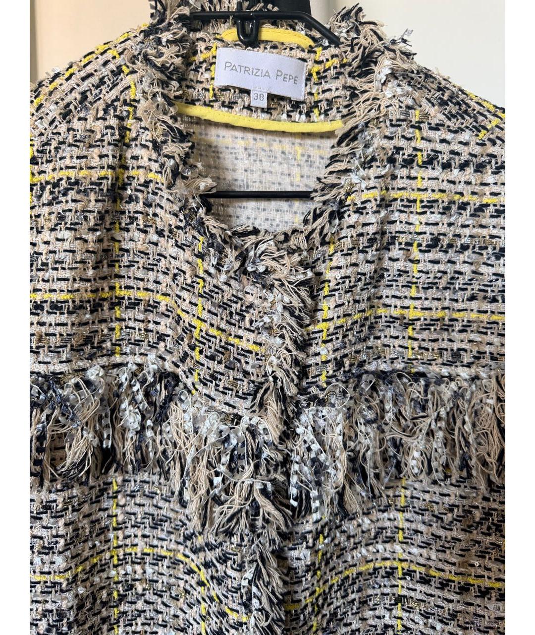 PATRIZIA PEPE Мульти твидовое пальто, фото 7